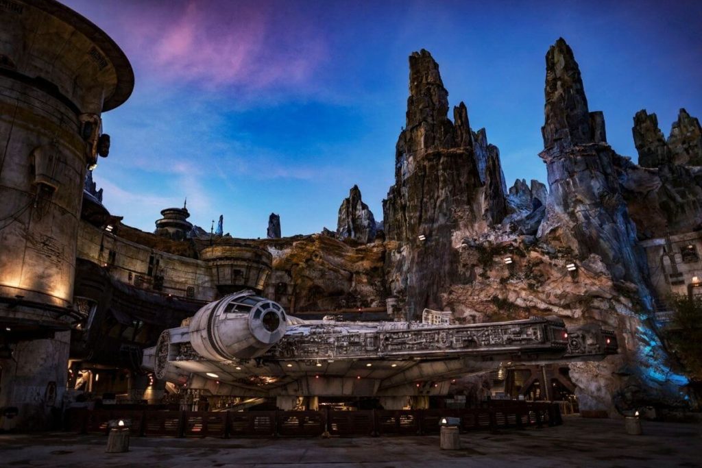 Photo of the entrance to Millennium Falcon: Smuggler's Run ride at Hollywood Studios.