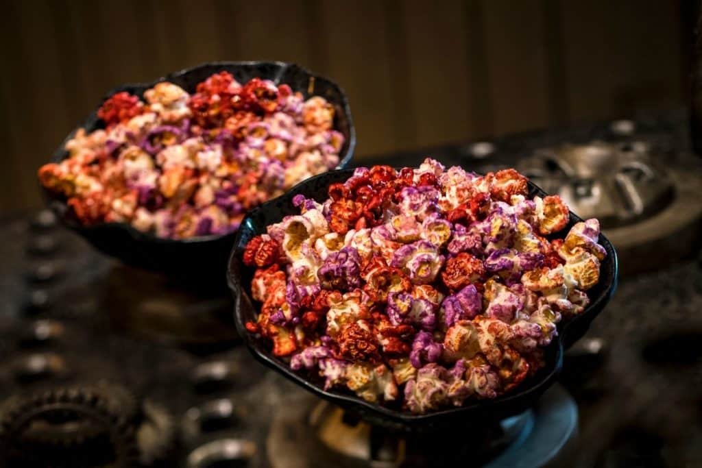 Photo of 2 bowls of Outpost Popcorn Mix from Hollywood Studios.