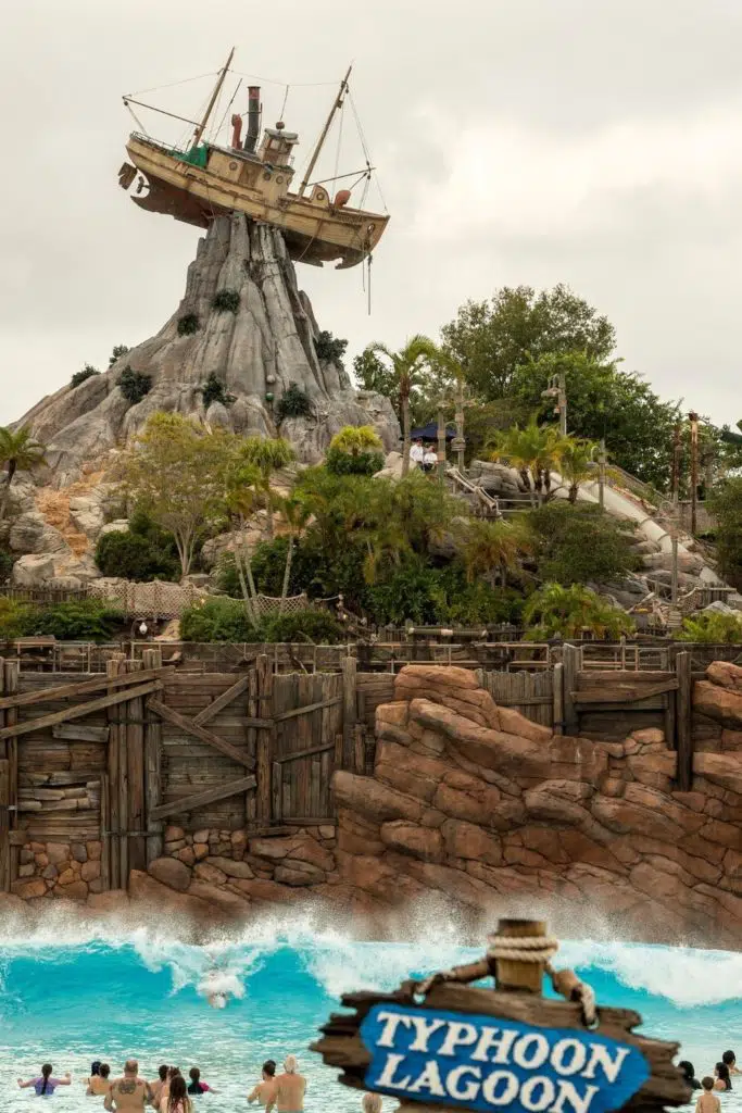 Photo of the wave pool at Typhoon Lagoon at Disney World.