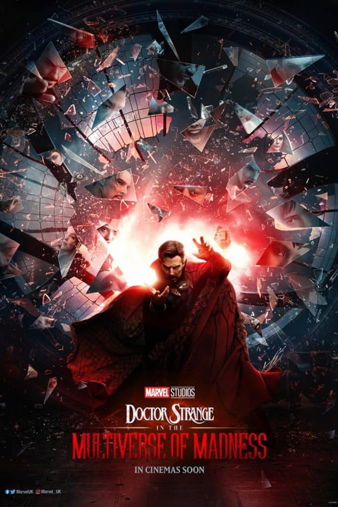 Promotional poster for Doctor Strange in the Multiverse of Madness film.