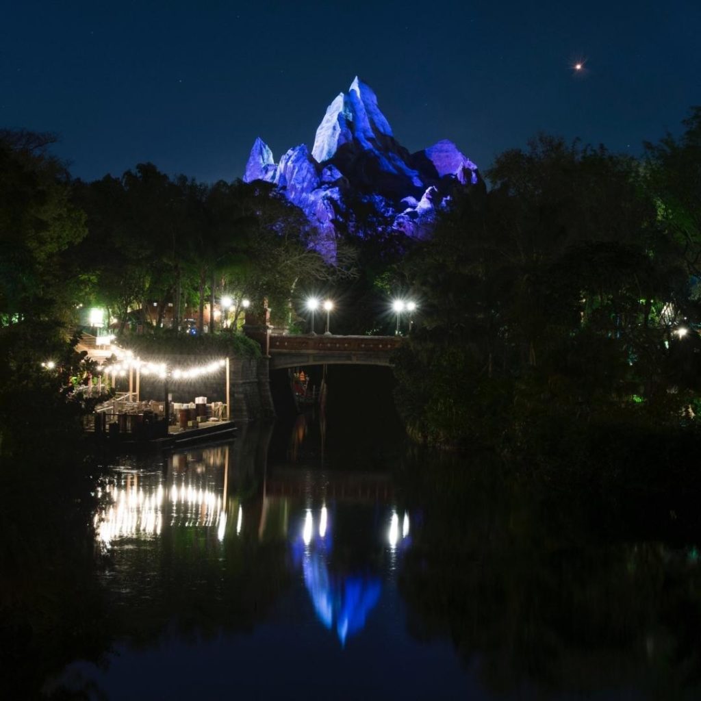 Photo of the Mt. Everest replica at Animal Kingdom's Asia section.
