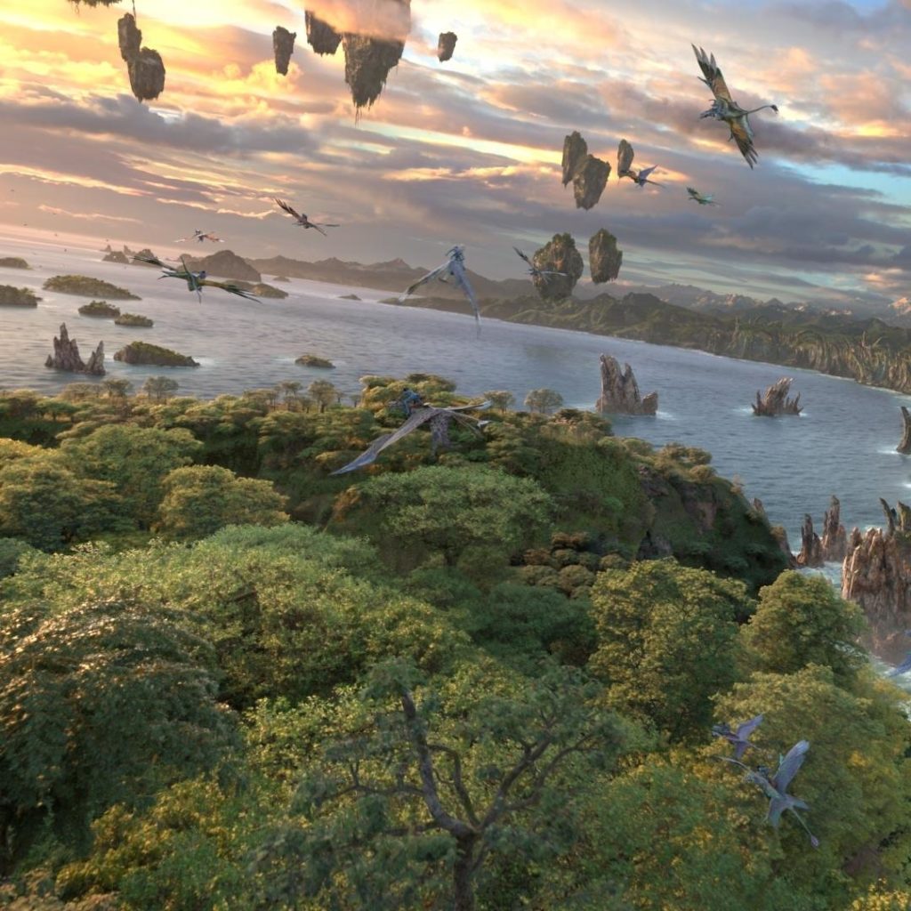 Artist rendering of the augmented reality ride, Avatar Flight of Passage, at Animal Kingdom.