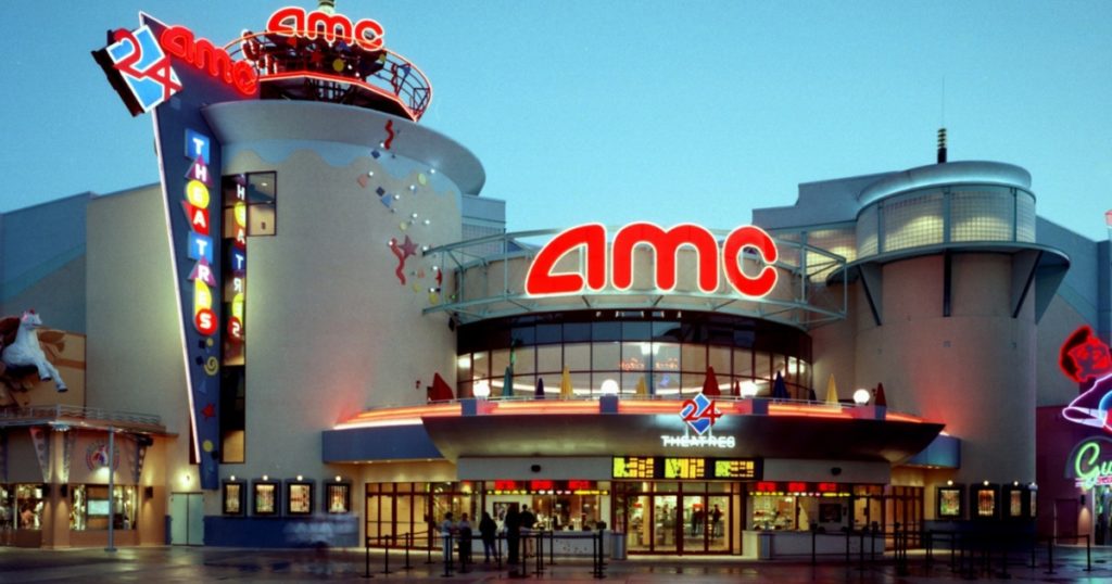 Photo of the main entrance of the AMC Disney Springs dine-in movie theater.
