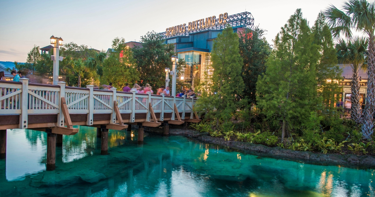 Photo of Disney Springs near The Landing area.