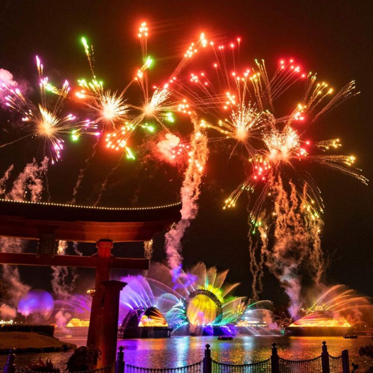 Photo of the Harmonious nighttime show at Epcot.