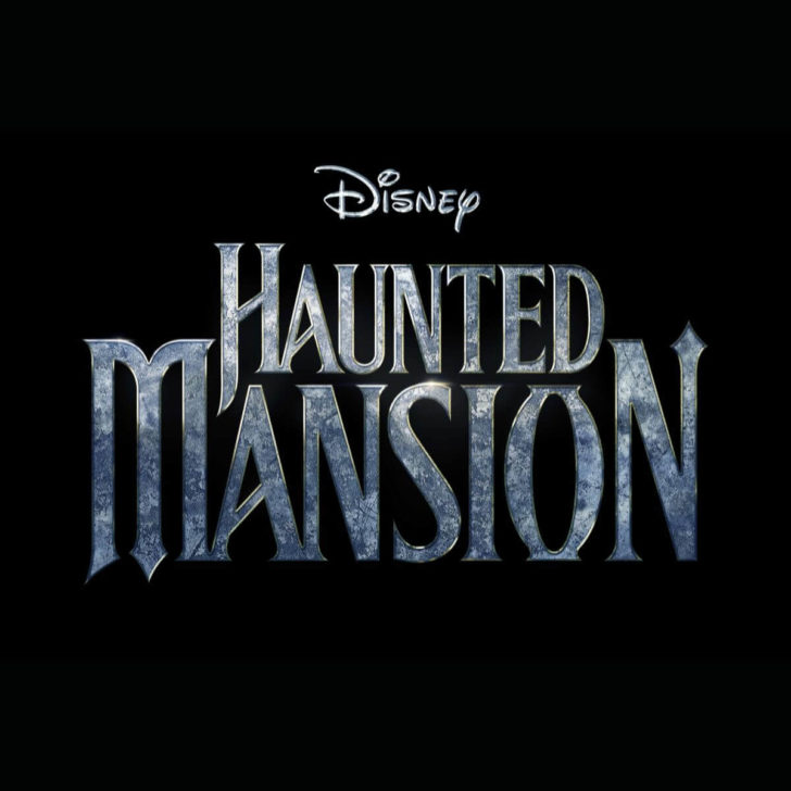 Photo of the logo for the Disney Haunted Mansion movie releasing in August 2023.