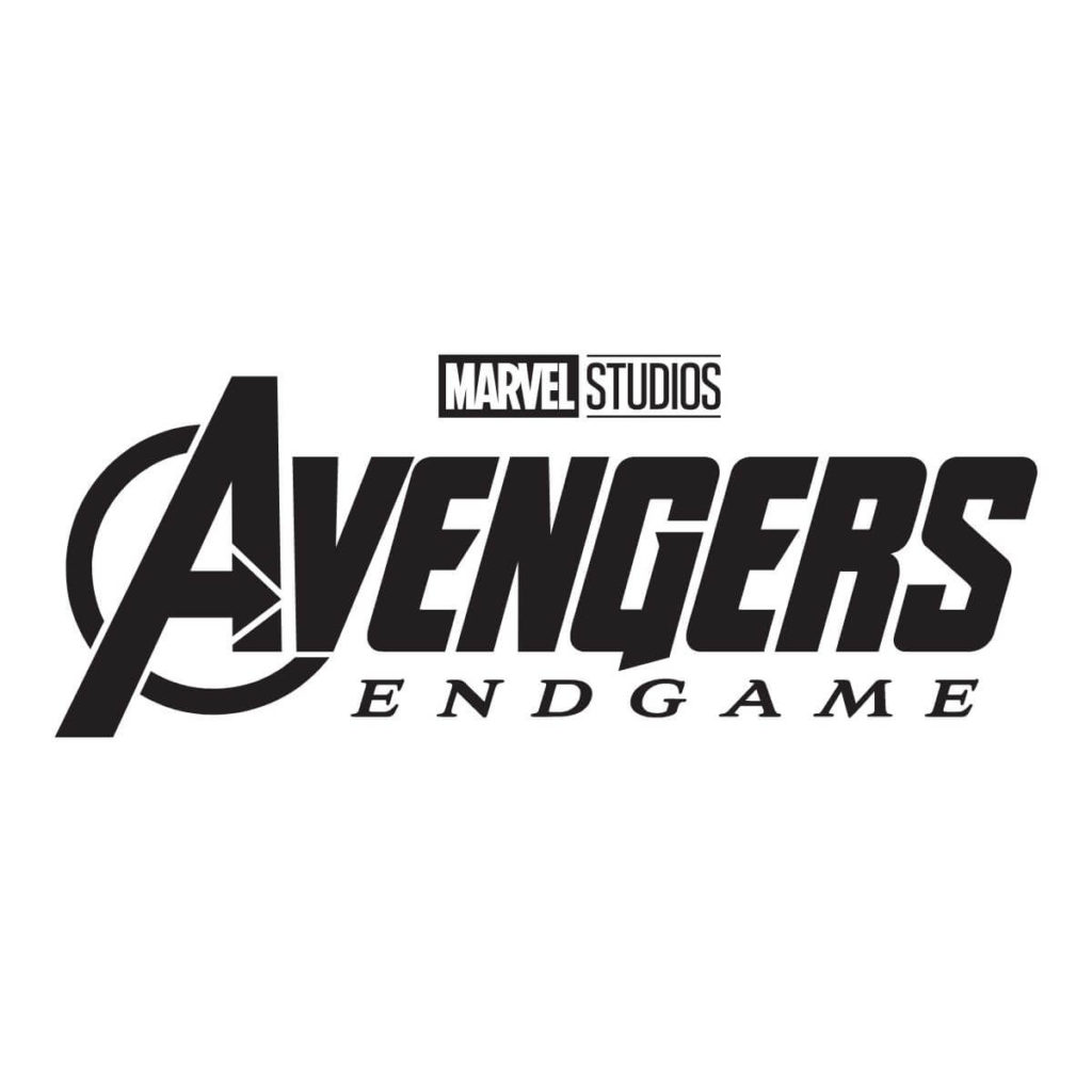 Black graphic for Marvel Studios' Avengers: Endgame film.