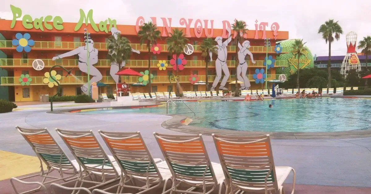 Photo of the Hippy Dippy Pool at Disney's Pop Century Resort.