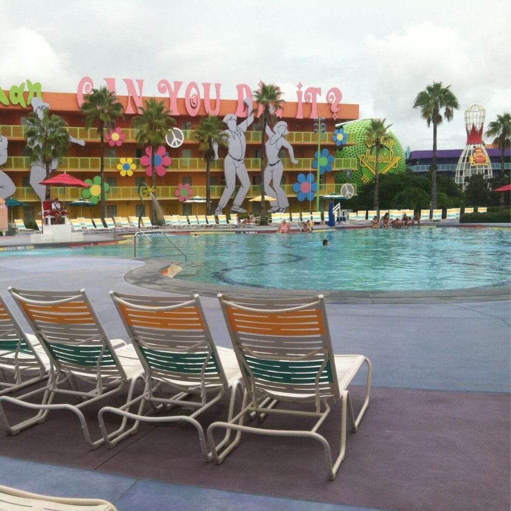 Photo of the Hippy Dippy Pool on a cloudy day.