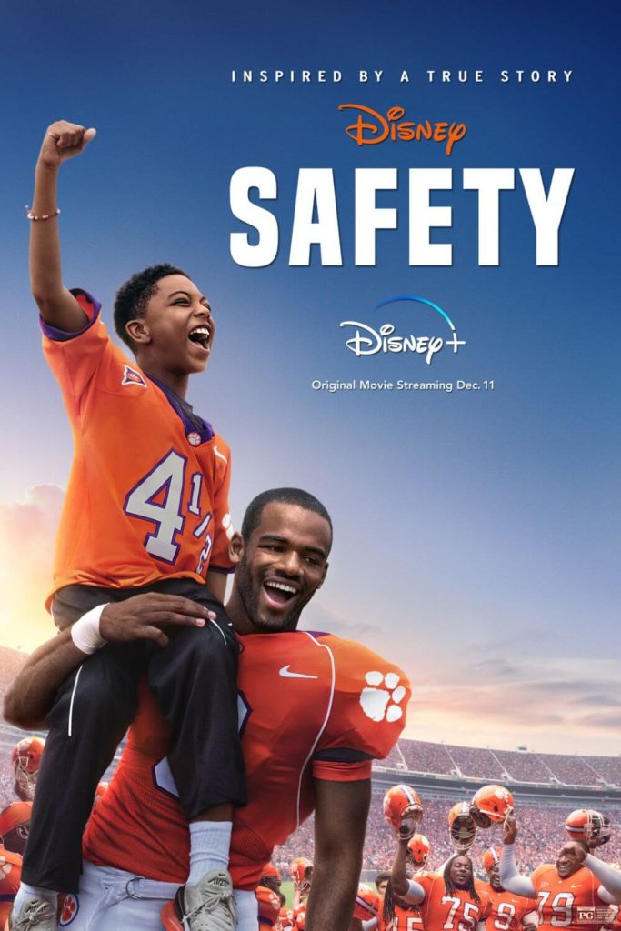 Promotion poster for the Disney Plus original movie, Safety.