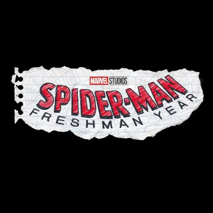 Title graphic for the upcoming Marvel series, Spider-Man: Freshman Year.