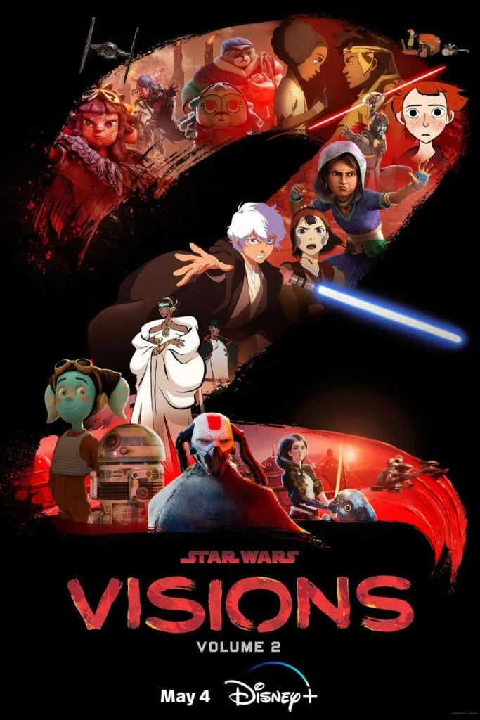 Promotional poster for the anthology series, Star Wars: Visions, Volume 2.