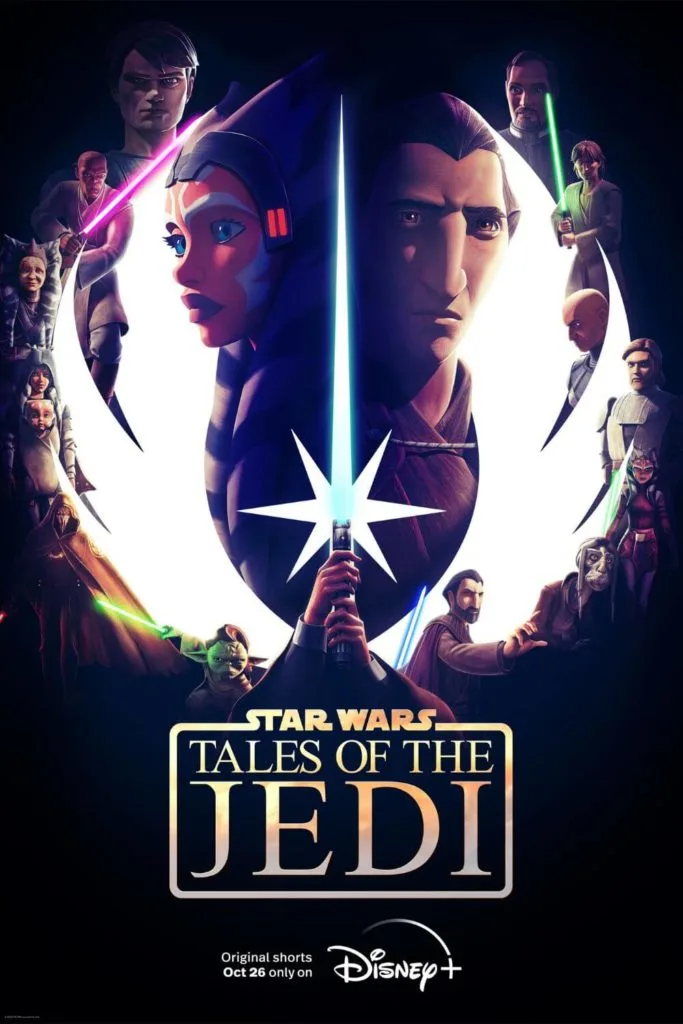 Promotional poster for the animated Star Wars show, Tales of the Jedi.