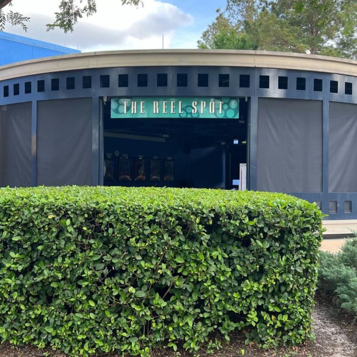 Photo of the exterior of The Reel Spot building at Disney's All-Star Movies Resort.