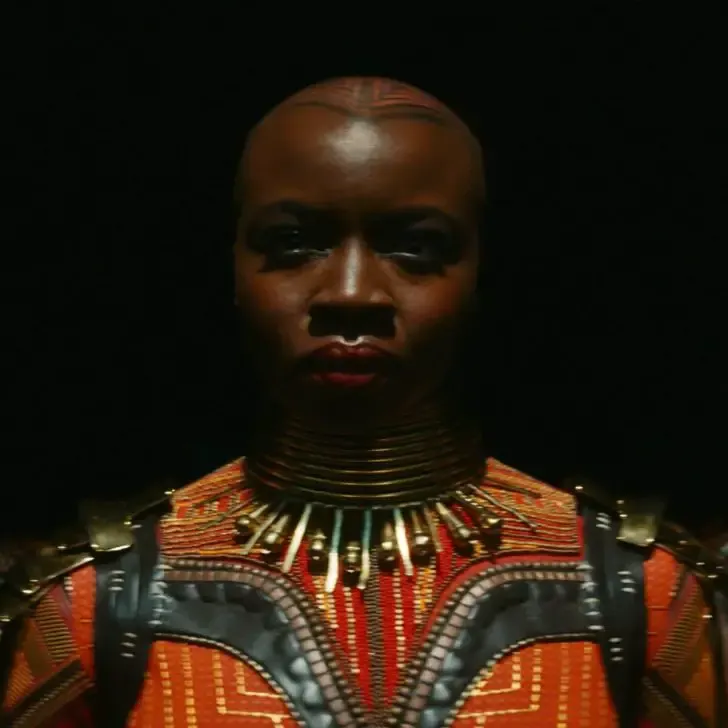Photo of Danai Gurira as Okoye in Marvel Studios' Black Panther: Wakanda Forever.
