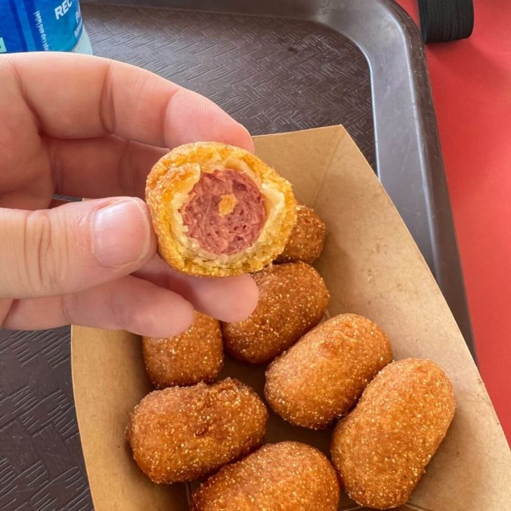 Photo of a basket of corn dog nuggets from Casey's Corner in Magic Kingdom.