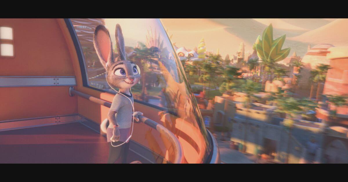 Still photo from Zenimation of Judy Hopps from Zootopia in the Explore episode.