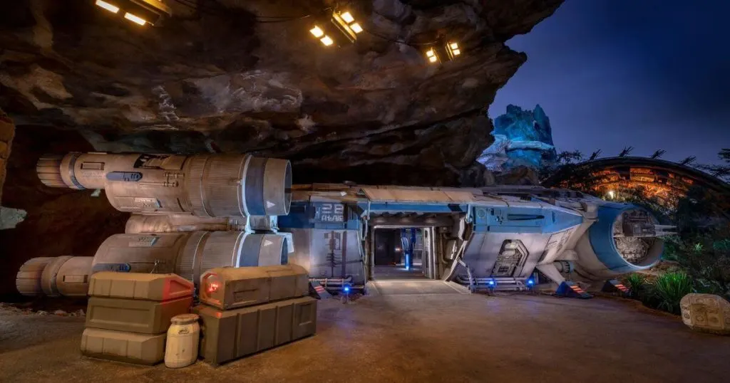 Photo of one of the walk-through areas on Star Wars: Rise of the Resistance in Disney World's Hollywood Studios and Disneyland.