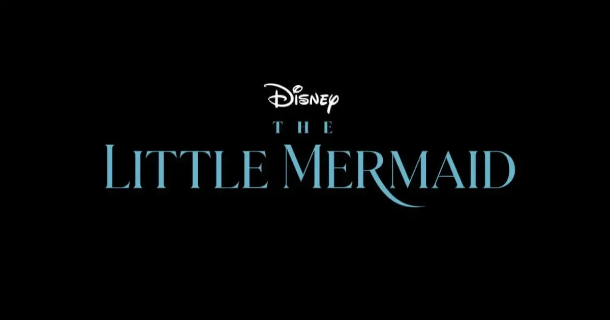 Title graphic for Disney's live-action film, The Little Mermaid.