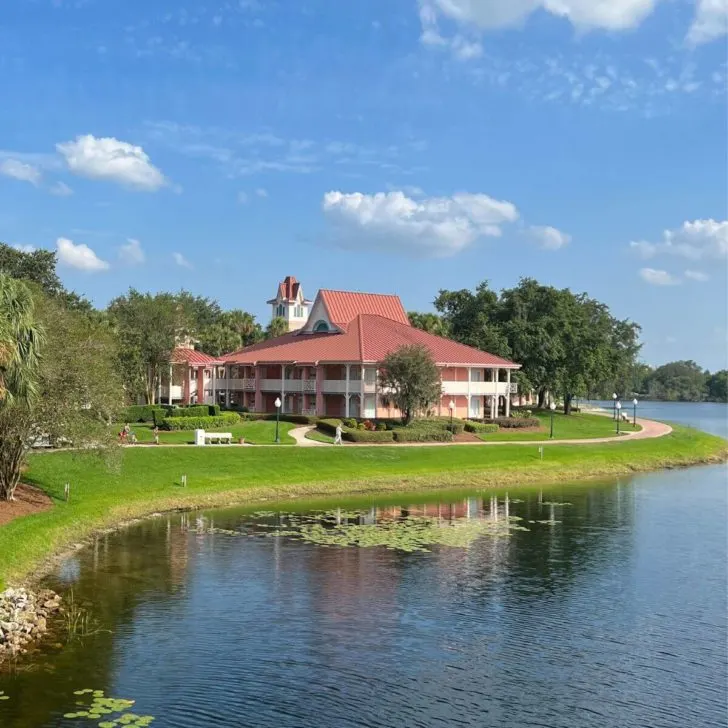 Photo of a building at the Caribbean Beach Resort at Disney World.