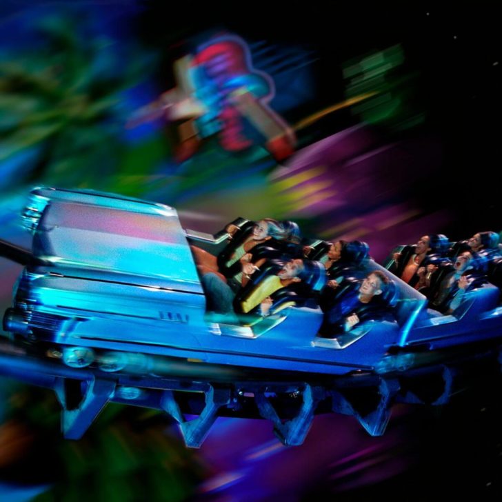 Photo composition of the ride car shaped like a limousine for Rock n Roller Coaster at Hollywood Studios.