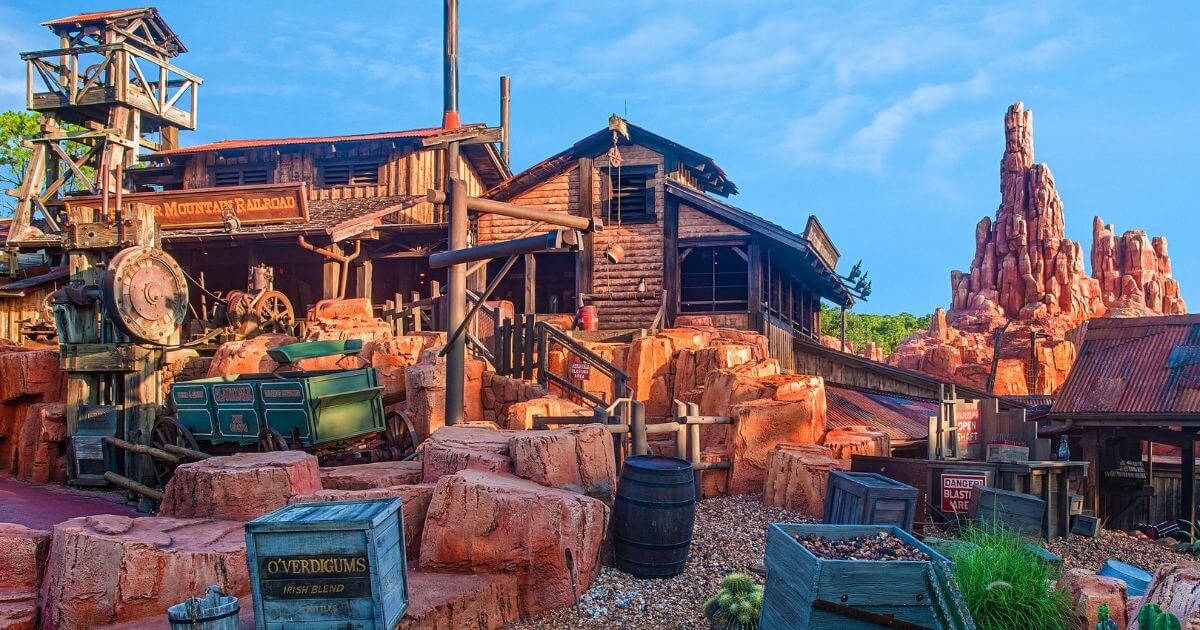 Photo of Big Thunder Mountain Railroad scenery at Magic Kingdom.