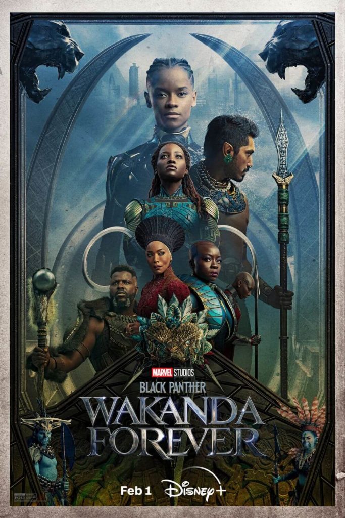 Promotional poster for Black Panther: Wakanda Forever.