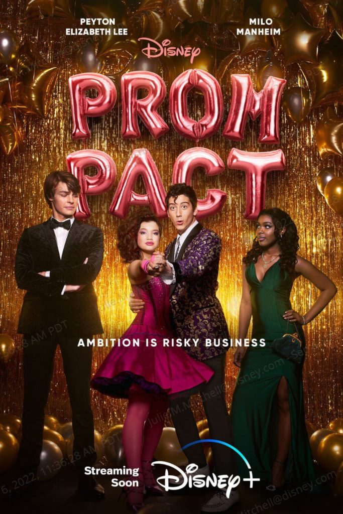 Promotional poster for the Disney+ original movie, Prom Pact.