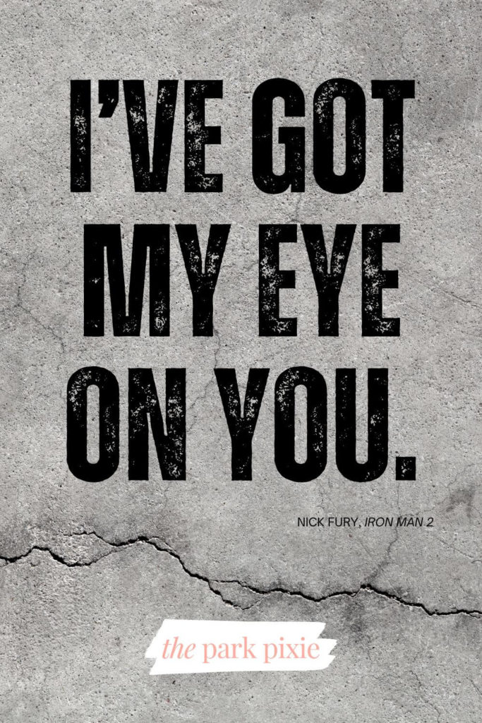 Graphic with a cracked concrete background and text that reads: I've got my eye on you.