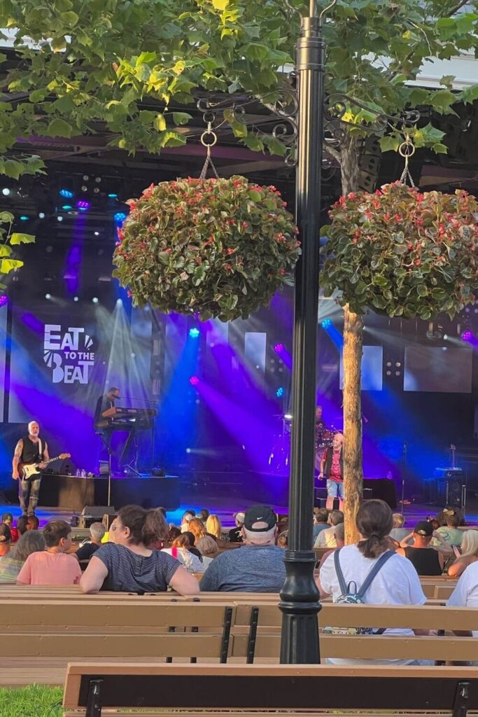 Photo of Foreigners Journey performing as part of the Epcot Eat to the Beat concert series.