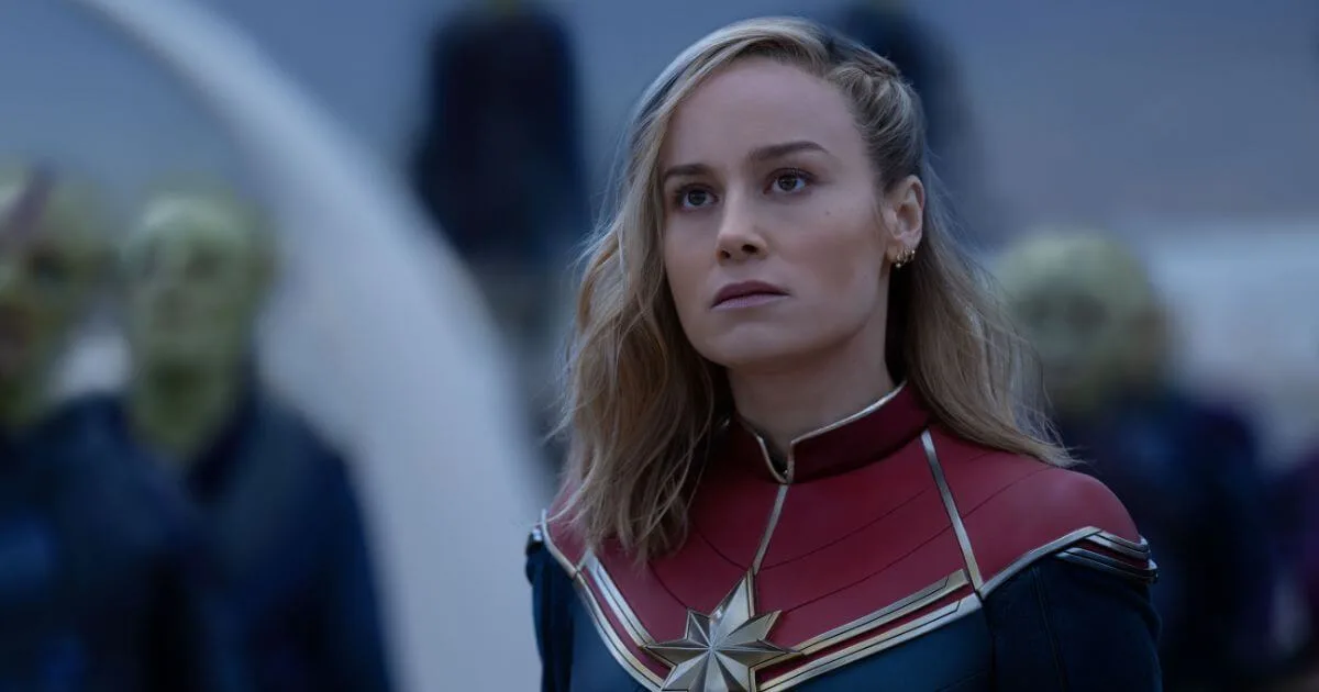 Photo still of Brie Larson as Captain Marvel/Carol Danvers in Marvel Studios' THE MARVELS.