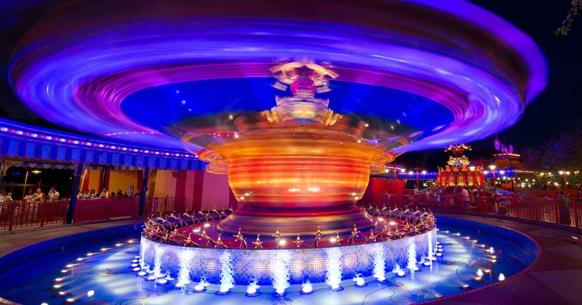 Photo of the Flying Dumbo Ride at Magic Kingdom.