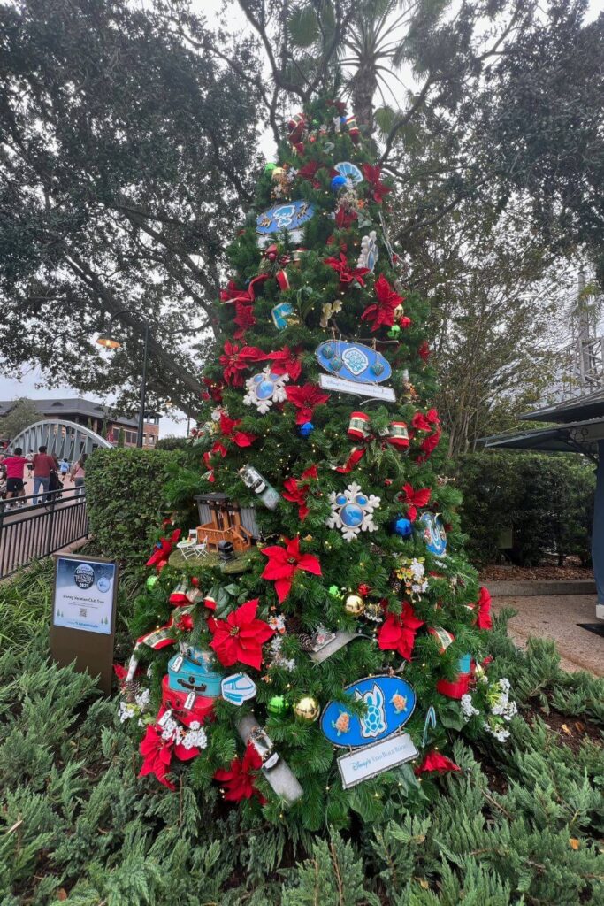 Photo of the Disney Vacation Club tree in Disney Springs.