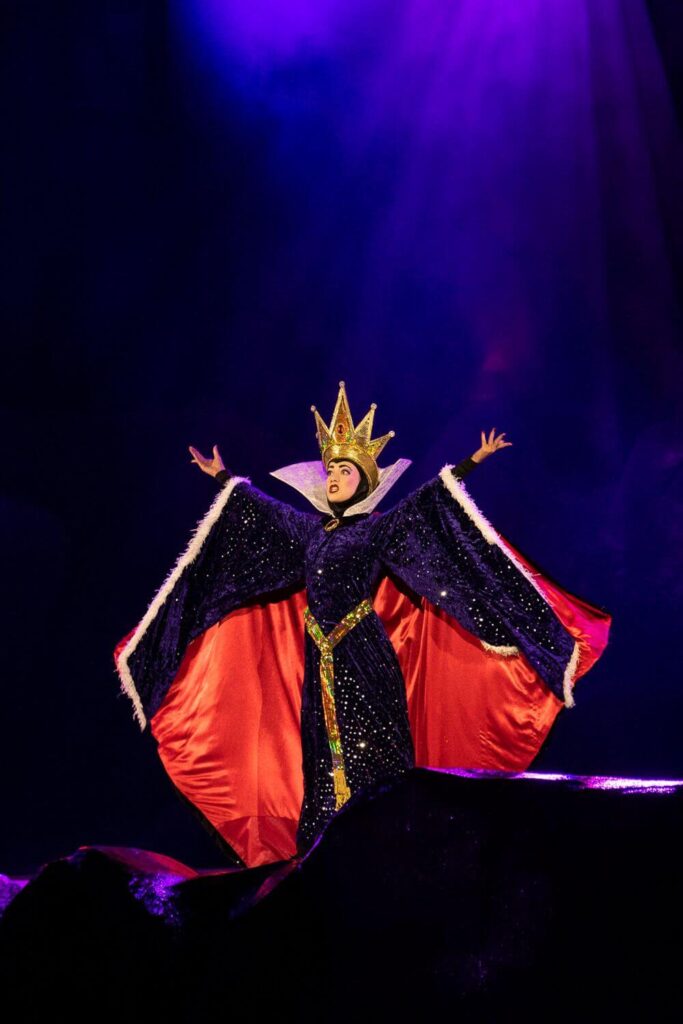 Photo of the Evil Queen in Fantasmic at Hollywood Studios.