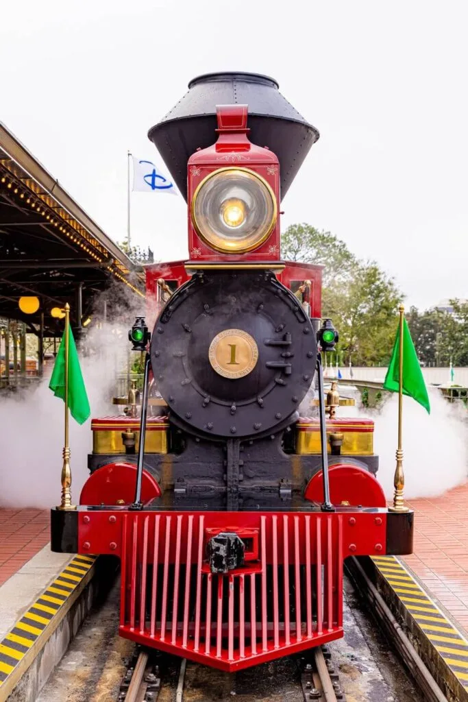 Photo of the Walt Disney World Railroad train.