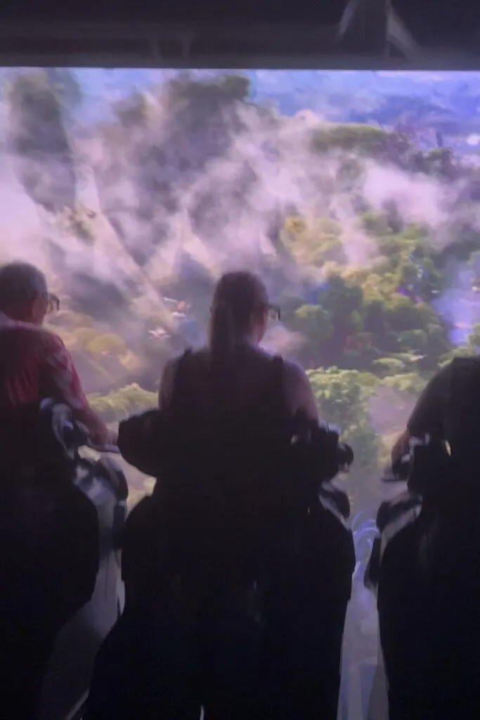 Photo of a group of people on Avatar: Flight of Passage.