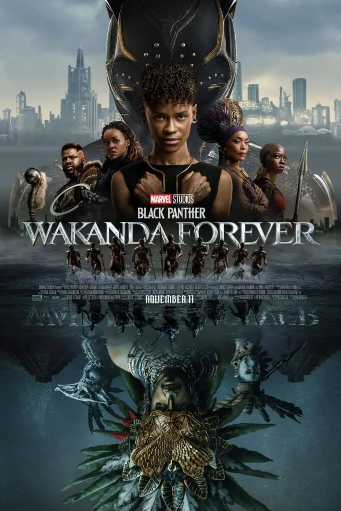 Promotional poster for Black Panther: Wakanda Forever.