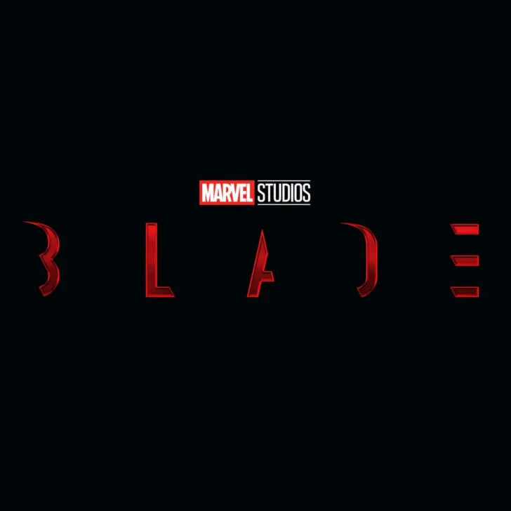 Promotional logo for the upcoming film from Marvel Studios, Blade.