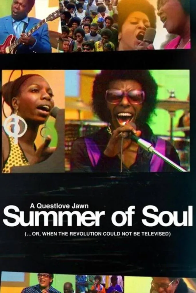 Promotional graphic for the Disney documentary, Summer of Soul, directed by Questlove.