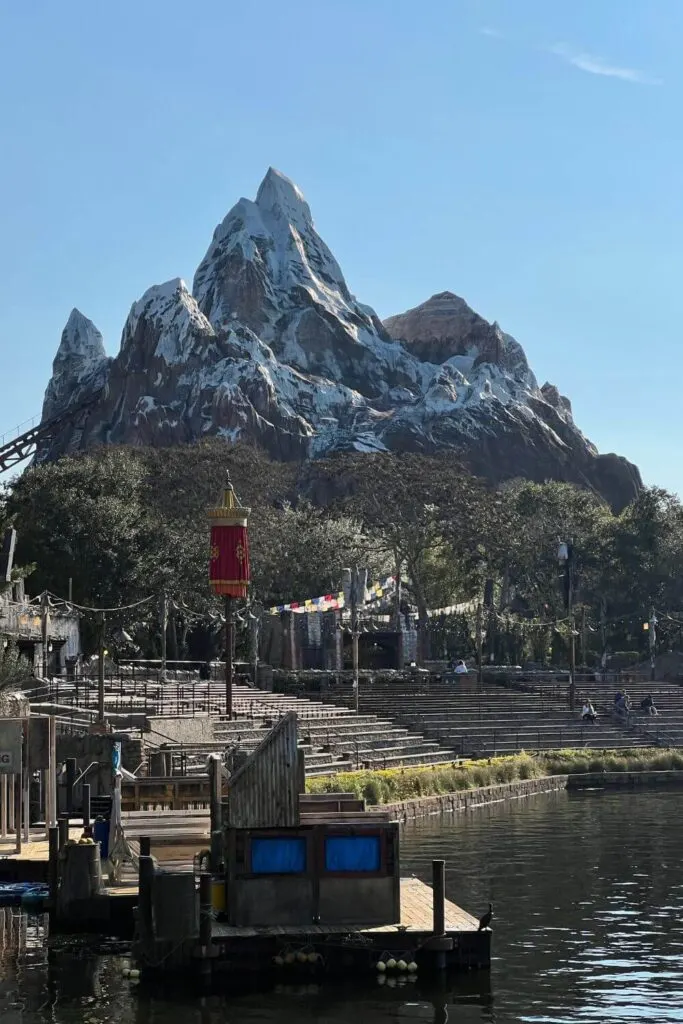 Photo of the Discovery Rivers stadium seating in Asia at Animal Kingdom.