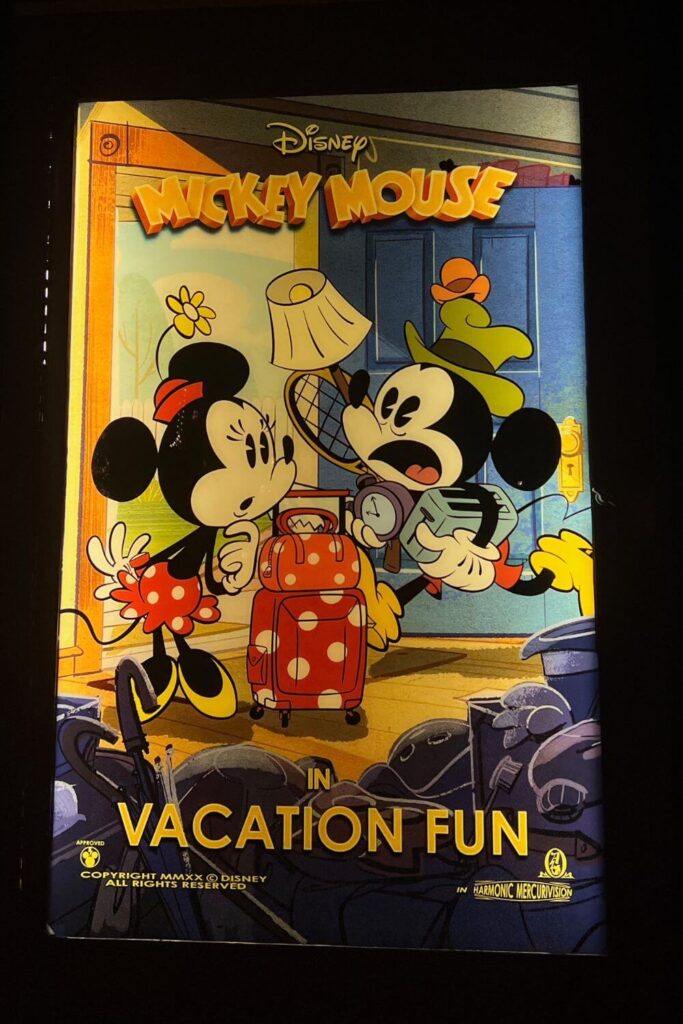 Photo of a promotional poster for the short film, Vacation Fun, at Hollywood Studios.