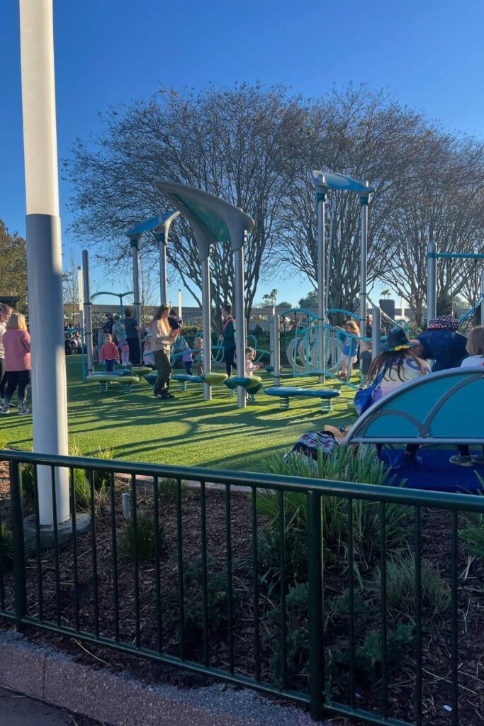 Photo of the WALL-E Green Landing Family Play Zone at Epcot.