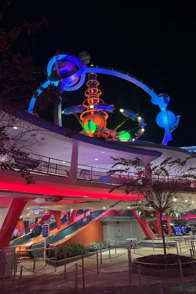 Photo of the Astro Orbiter ride at Magic Kingdom.