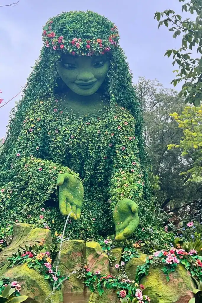 Photo of Te Fiti at Epcot's Journey of Water.