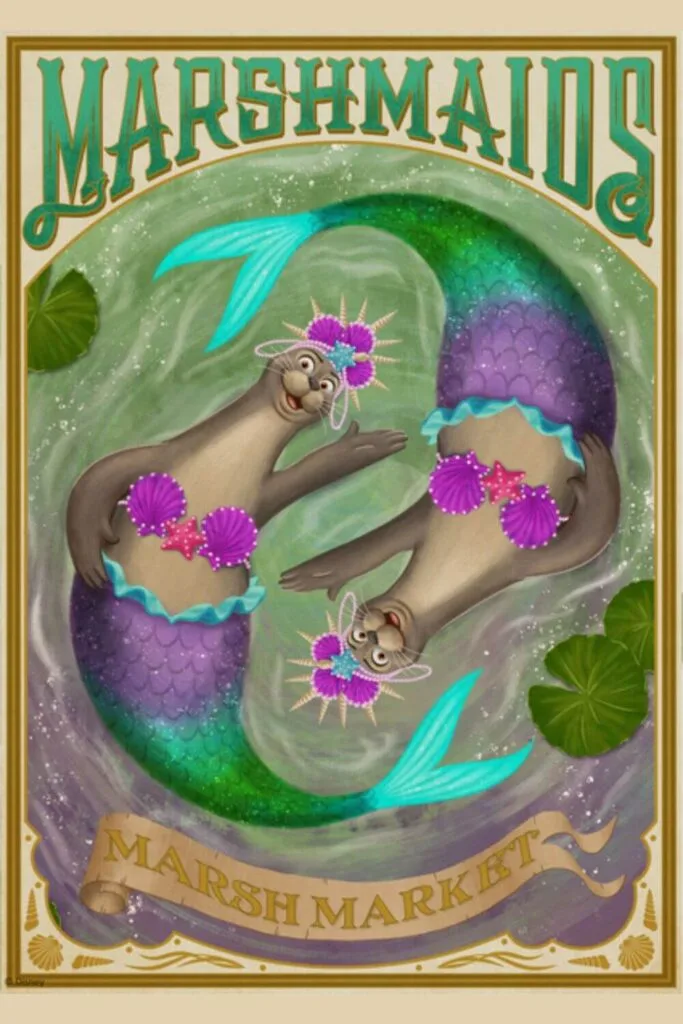 Promotional poster for Zootopia: Better Zoogether show at Disney's Animal Kingdom featuring the Marshmaids.